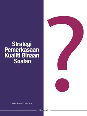 cover image of Strategi Pemerkasaan Kualiti Binaan Soalan